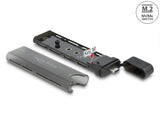 Delock Externes USB Type-C™ Combo Gehäuse für M.2 NVMe PCIe oder SATA SSD - werkzeugfrei