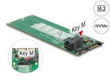 Delock Konverter SATA 22 Pin / SFF-8643 NVMe > 1 x M.2 Key M