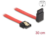 Delock SATA 6 Gb/s Kabel gerade auf oben gewinkelt 30 cm rot