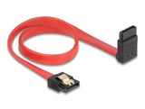 Delock SATA 6 Gb/s Kabel gerade auf oben gewinkelt 30 cm rot