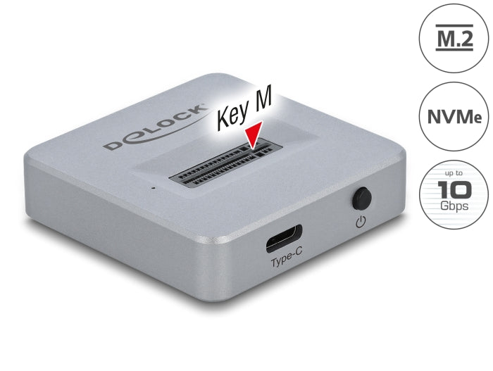 Delock M.2 Dockingstation für M.2 NVMe PCIe SSD mit USB Type-C™ Buchse