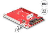 Delock 2.5″ Konverter U.3 SFF-8639 zu M.2 NVMe Key M - 7 mm