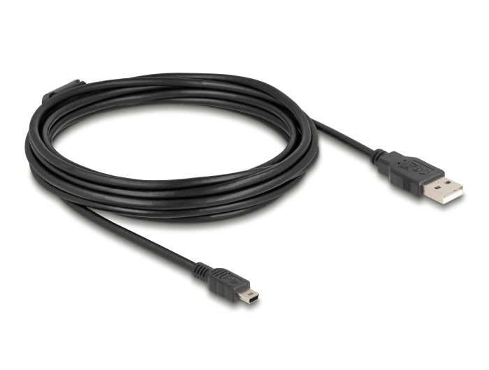 Delock Kabel USB 2.0 Typ-A Stecker > USB 2.0 Mini-B Stecker 5,0 m schwarz