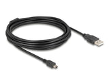 Delock Kabel USB 2.0 Typ-A Stecker > USB 2.0 Mini-B Stecker 5,0 m schwarz