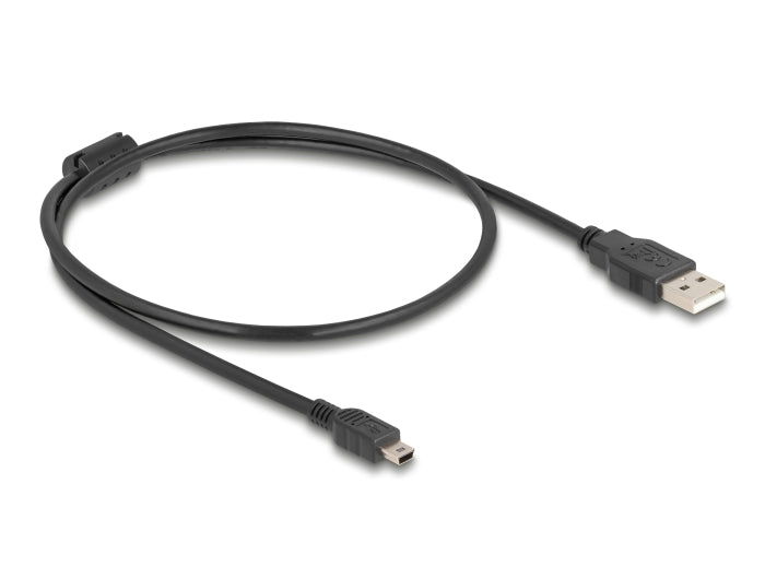 Delock Kabel USB 2.0 Typ-A Stecker > USB 2.0 Mini-B Stecker 0,5 m schwarz