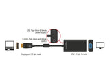 Delock Adapter DisplayPort 1.1 Stecker > VGA Buchse + Audio + Power schwarz