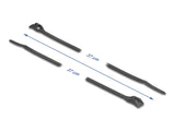 Delock Kabelbinder mit flachem Kopf L 370 x B 7,6 mm 100 Stück schwarz