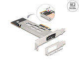 Delock Wechselrahmen PCI Express Karte für 1 x M.2 NVMe SSD - Low Profile Formfaktor