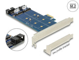 Delock PCI Express x1 Karte > 2 x intern M.2 NGFF