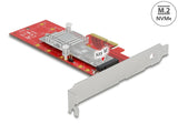 Delock PCI Express x4 Karte > 1 x intern NVMe M.2 Key M 110 mm mit Kühlkörper - Low Profile Formfaktor