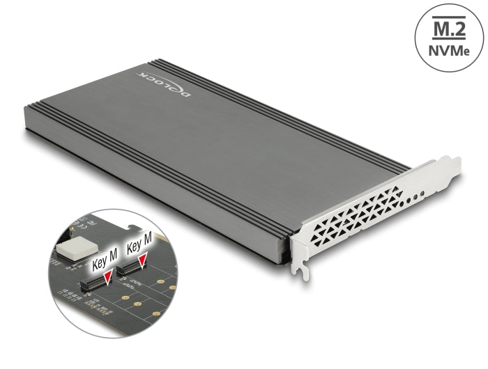 Delock PCI Express x16 Karte zu 2 x intern NVMe M.2 Key M