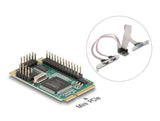 Delock Mini PCIe I/O PCIe full size 2 x Seriell RS-232, 1 x Parallel