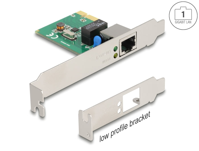 Delock PCI Express x1 Netzwerkkarte Gigabit LAN 1 x RJ45 RTL8111