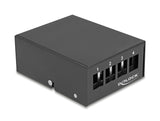 Delock Keystone Patchpanel 4 Port schwarz