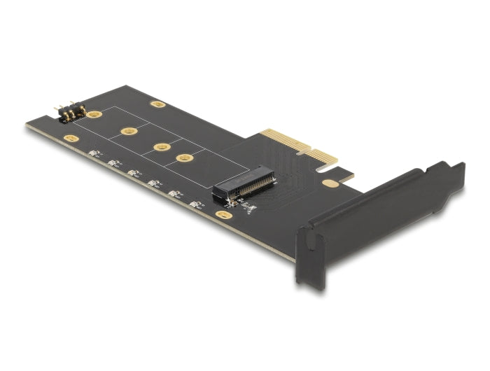 Delock PCI Express x4 Karte zu 1 x intern NVMe M.2 Key M mit Kühlkörper und RGB LED Beleuchtung - Low Profile Formfaktor