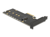 Delock PCI Express x4 Karte zu 1 x intern NVMe M.2 Key M mit Kühlkörper und RGB LED Beleuchtung - Low Profile Formfaktor