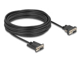 Delock Seriell Kabel RS-232 D-Sub9 Buchse zu D-Sub9 Buchse Stromanschluss an Pin 9 10 m