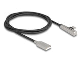 Delock USB 2.0 Kabel Typ-A Stecker zu USB Type-C™ Stecker gewinkelt mit LED und Schnellladefunktion 60 W 1 m
