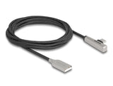 Delock USB 2.0 Kabel Typ-A Stecker zu USB Type-C™ Stecker gewinkelt mit LED und Schnellladefunktion 60 W 2 m
