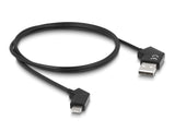 Delock USB 2.0 Kabel Typ-A Stecker zu USB Type-C™ Stecker drehbar mit Schnellladefunktion 60 W 1,2 m