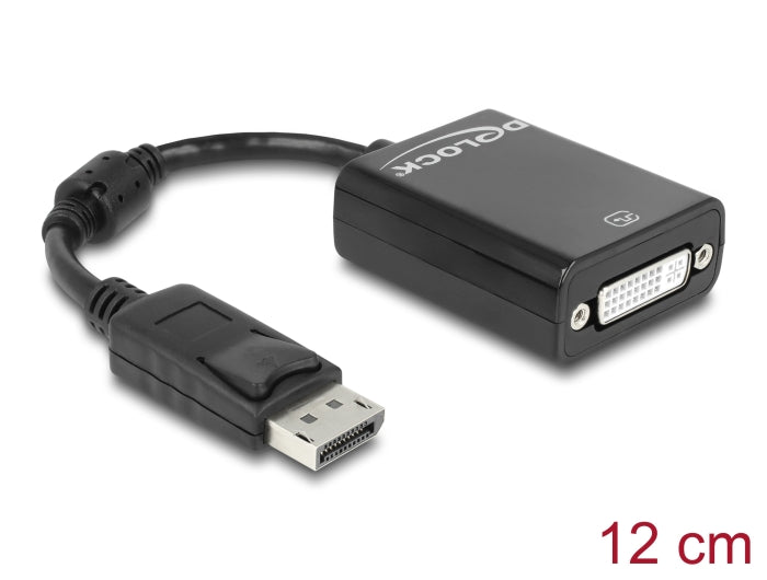 Delock Adapter DisplayPort 1.1 Stecker > DVI Buchse Passiv schwarz