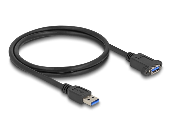 Delock USB 5 Gbps Kabel USB Typ-A Stecker zu USB Typ-A Buchse zum Einbau 1 m schwarz