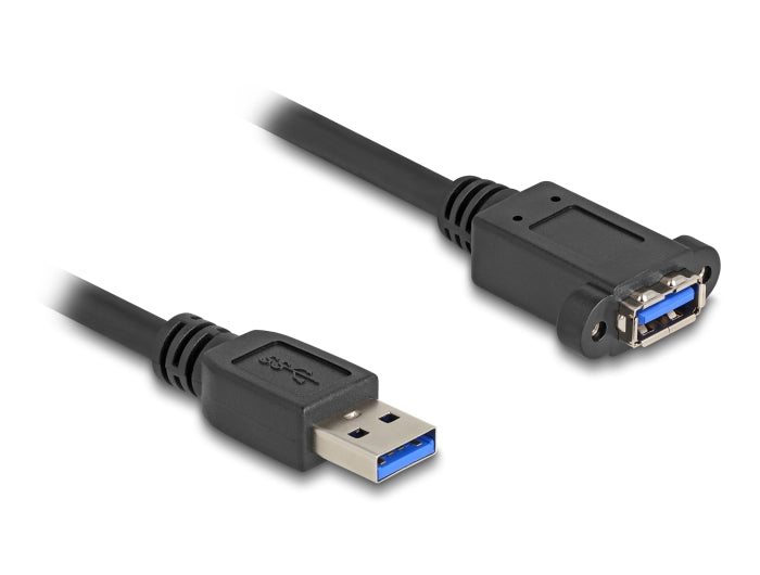 Delock USB 5 Gbps Kabel USB Typ-A Stecker zu USB Typ-A Buchse zum Einbau 1 m schwarz