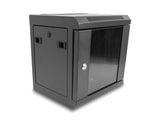 Delock 10″ Netzwerkschrank mit Glastür 6 HE schwarz