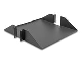 Delock 19″ Fachboden zweiseitig bis 46 kg ab 500 mm Tiefe 2 HE dunkelgrau