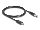 Delock USB Type-C™ Stromkabel zu DC 5,5 x 2,1 mm Stecker 1 m