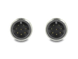 Delock M12 Kabel A-kodiert 8 Pin Stecker zu Stecker PVC 2 m