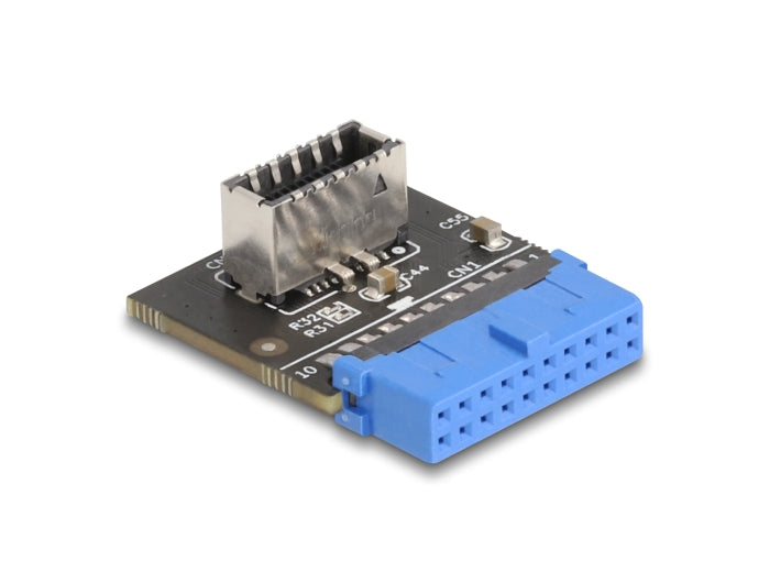 Delock USB 5 Gbps Adapter Pfostenbuchse zu intern USB Typ-E Key A Buchse gewinkelt