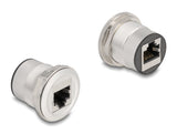 Delock RJ45 Einbaubuchse Kupplung Cat.6 STP Aluminium