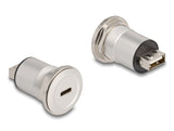 Delock USB 2.0 Type-C™ zu Typ-A Einbaubuchse Aluminium