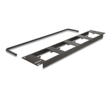 Delock D-Typ 19″ Patchpanel mit 4 D-Typ Platten 86 x 86 mm und 4 Ports 2 HE schwarz
