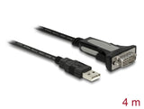 Delock Adapter USB 2.0 Typ-A zu 1 x Seriell RS-232 DB9 4 m