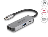 Delock USB Type-C™ Adapter zu HDMI 4K 60 Hz mit USB Typ-A und USB Type-C™ PD 95 W