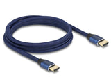 Delock Ultra High Speed HDMI Kabel 48 Gbps 8K 60 Hz blau 2 m zertifiziert