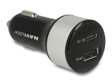 Navilock Kfz Ladeadapter 1 x USB Type-C™ + 1 x USB Typ-A 25 W