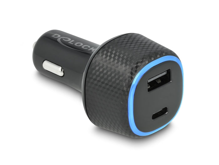 Delock Kfz Ladeadapter USB Type-C™ PD 3.0 und USB Typ-A mit 63 W