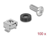 Delock Rack Montage Set für 10″ und 19″ 100 Stück