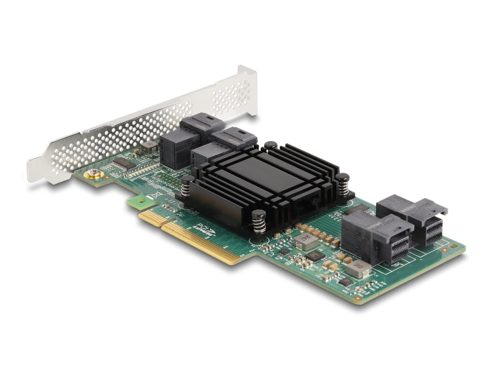 Delock PCI Express x8 Karte zu 4 x intern SFF-8643 NVMe - Low Profile Formfaktor