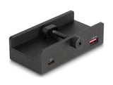 Delock Externer USB 5 Gbps 3 Port Hub 2 x USB Typ-A, 1 x USB Type-C™ und 2 Slot Card Reader mit Feststellschraube