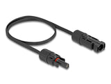 Delock DL4 Solar Flachbandkabel Stecker zu Buchse 60 cm schwarz