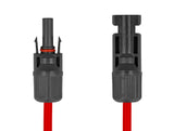 Delock DL4 Solar Flachbandkabel Stecker zu Buchse 1 m rot