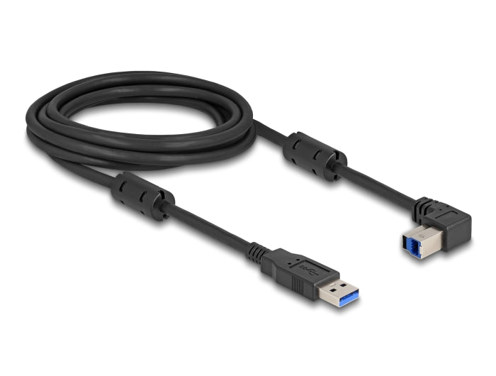 Delock USB 5 Gbps Kabel Typ-A Stecker zu Typ-B Stecker 90° oben gewinkelt 3 m