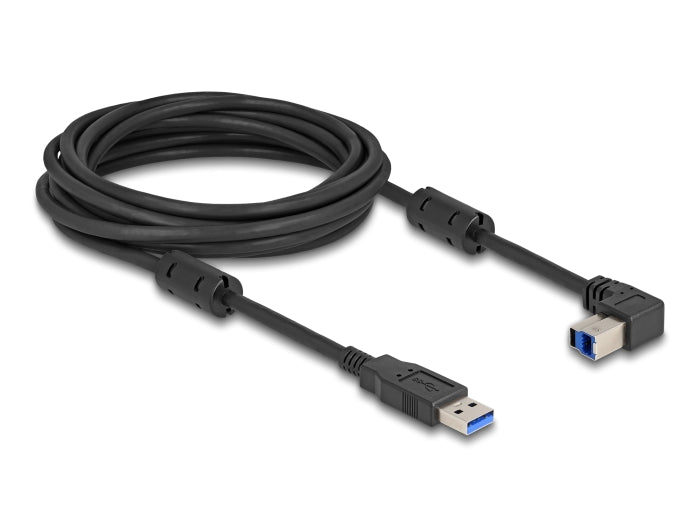 Delock USB 5 Gbps Kabel Typ-A Stecker zu Typ-B Stecker 90° oben gewinkelt 5 m