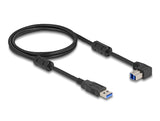 Delock USB 5 Gbps Kabel Typ-A Stecker zu Typ-B Stecker 90° unten gewinkelt 1 m