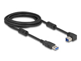 Delock USB 5 Gbps Kabel Typ-A Stecker zu Typ-B Stecker 90° unten gewinkelt 3 m