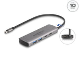 Delock USB 10 Gbps 2 Port USB Typ-A + 2 Port USB Type-C™ Hub mit USB Type-C™ Anschluss und zusätzlicher Strombuchse